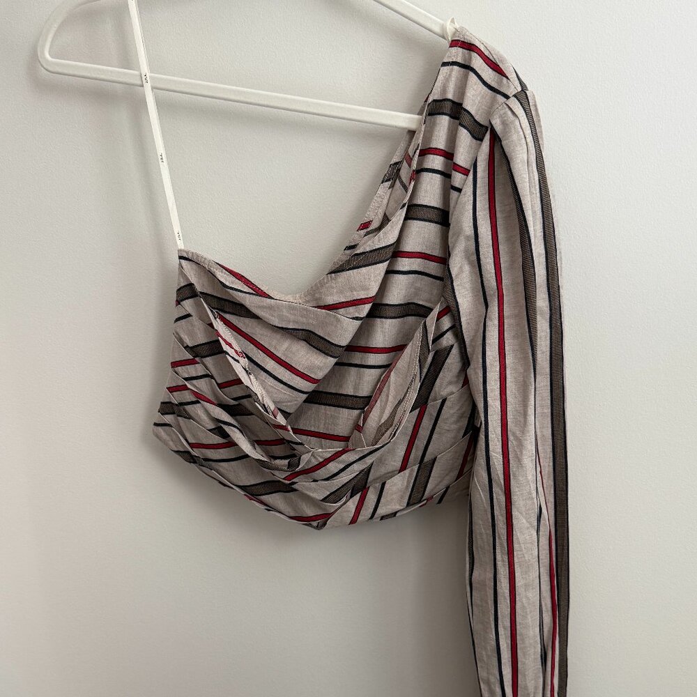 Cropped One arm Long sleeve